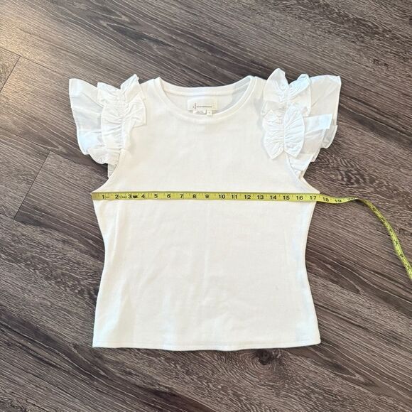 Anthropologie Ribbed Ruffle Tank - Picture 4 of 6